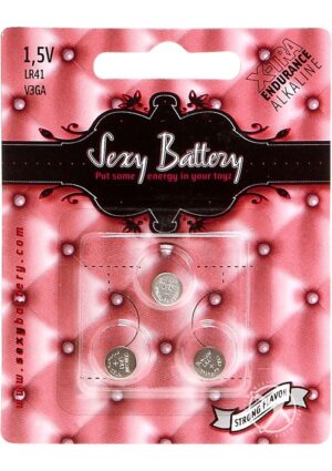Sexy Battery Xtra Endurance Alkaline LR41 V3GA/ 1.5V 3 Each Per Pack