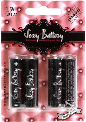 Sexy Battery Xtra Endurance Alkaline LR6 AA/ 1.5V 4 Each Per Pack