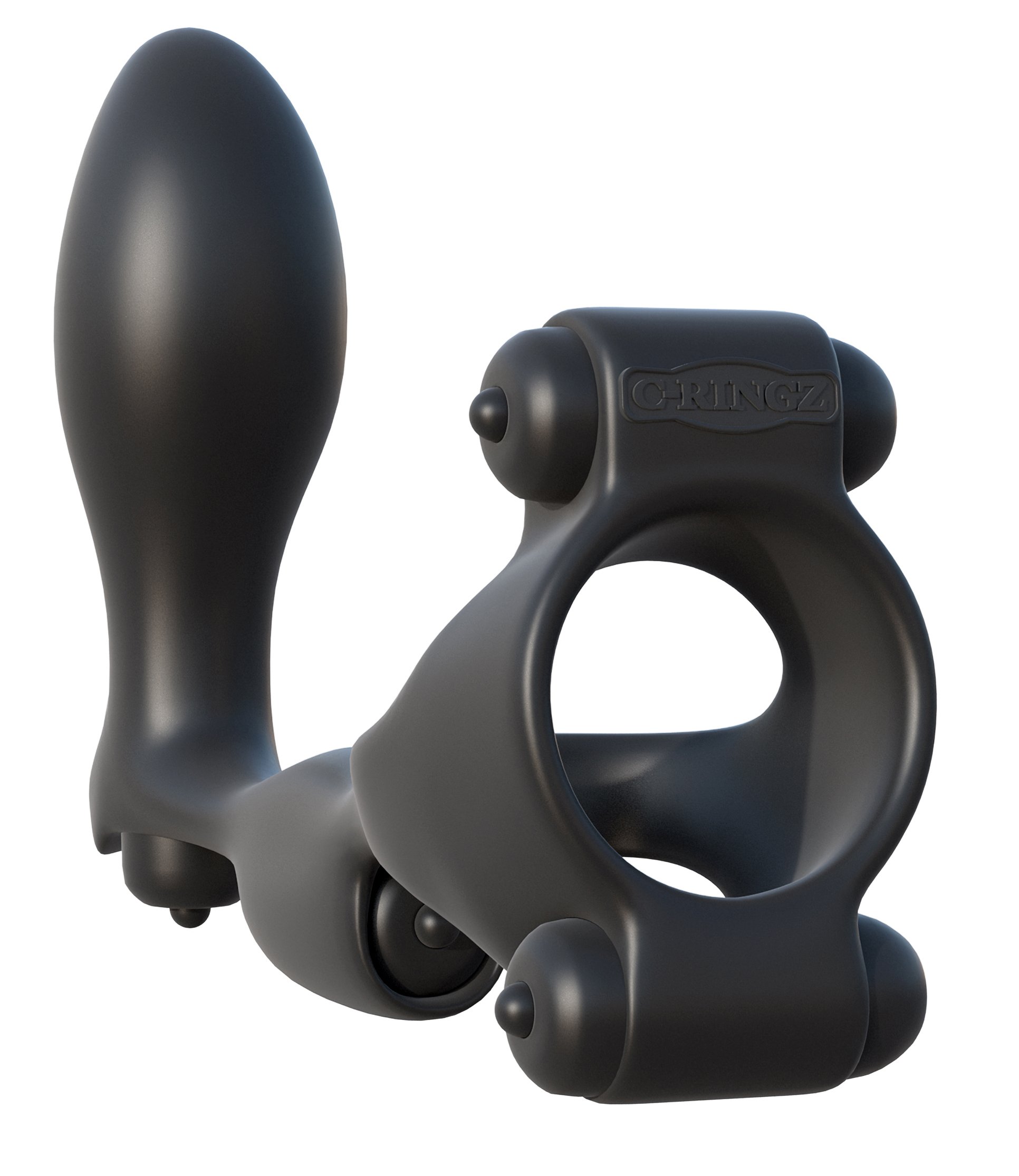 Fantasy C Ringz Ultimate Ass Gasm Vibrating Silicone Penis Ring With Prostate Massager