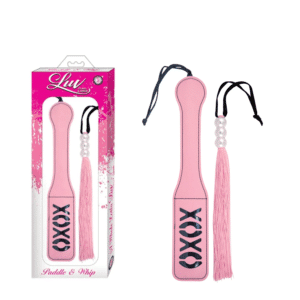 Luv Paddle and Whip Bondage BDSM Gear Set Erotical Fetish Sex Toy - Pink