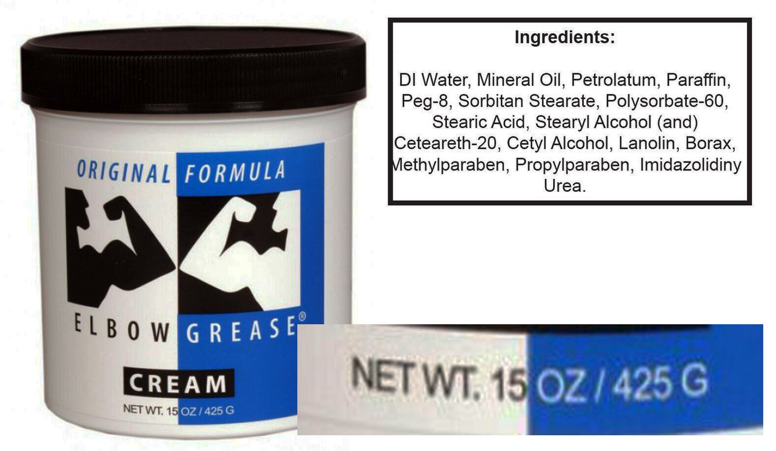 Elbow Grease Original Formula Cream Oil Based Lube 