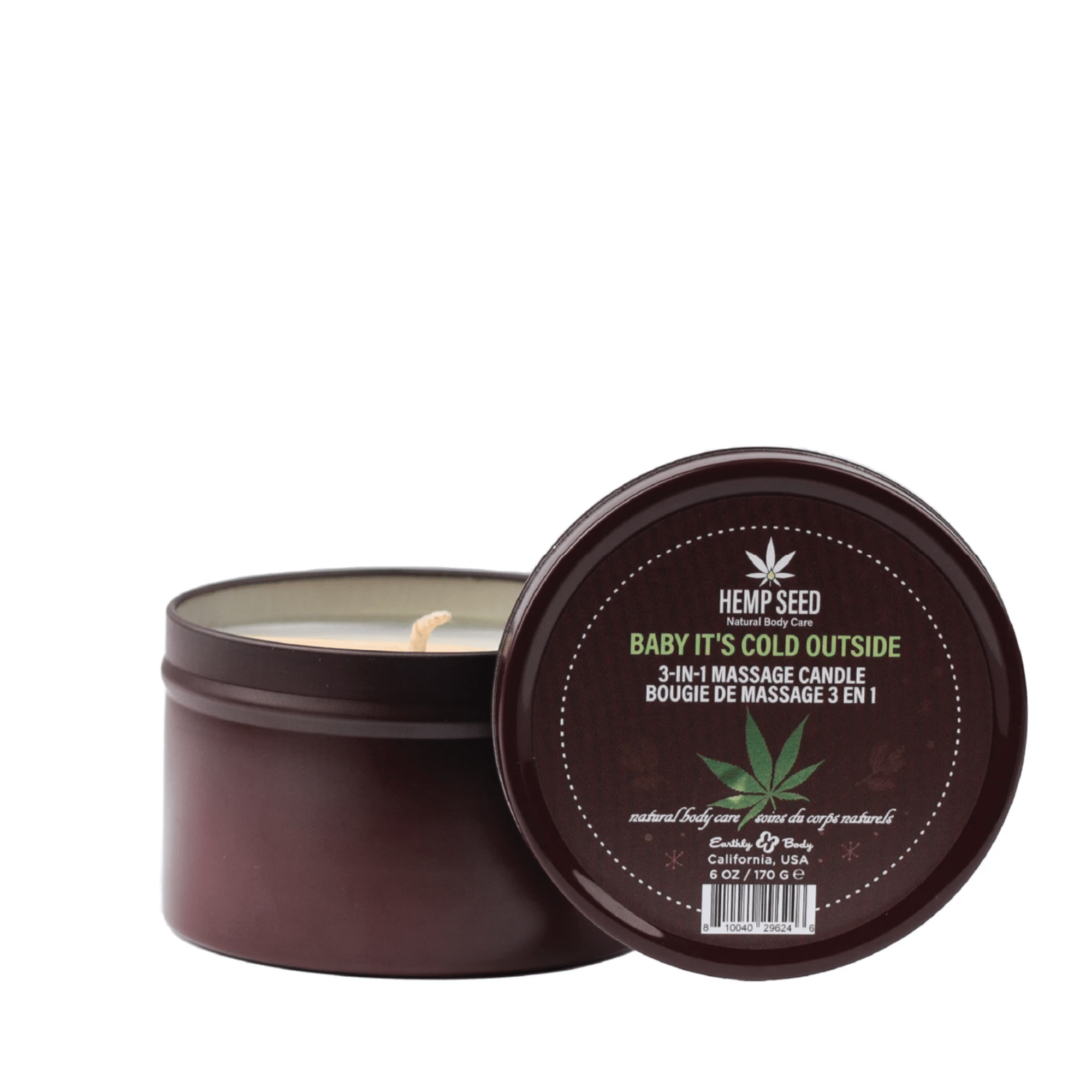 Hemp Seed 3n1 Natural Fragrance Relaxing Wax Candle For Massage