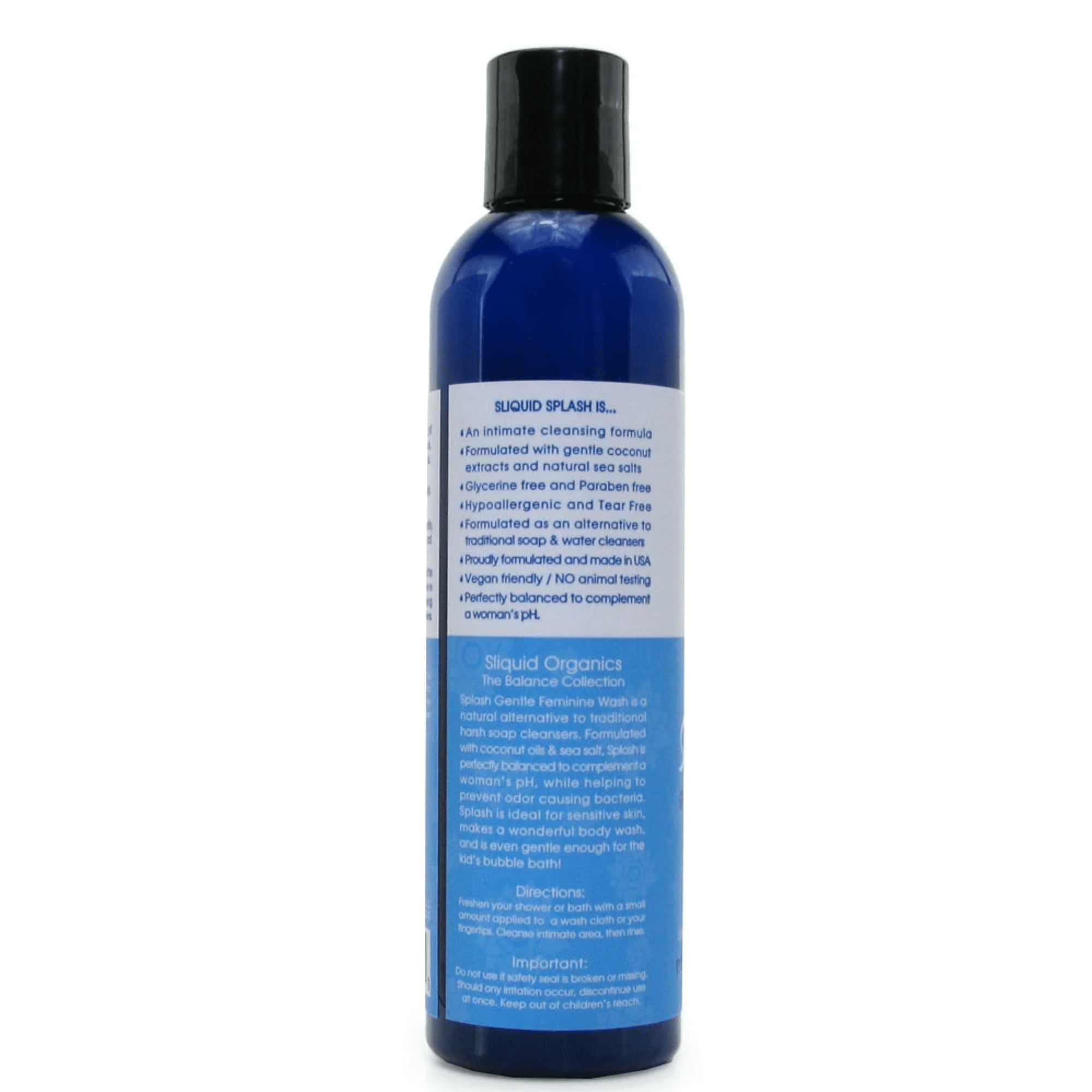 Sliquid Balance Splash 8.5oz Feminine Wash Women Hygiene Fem Care