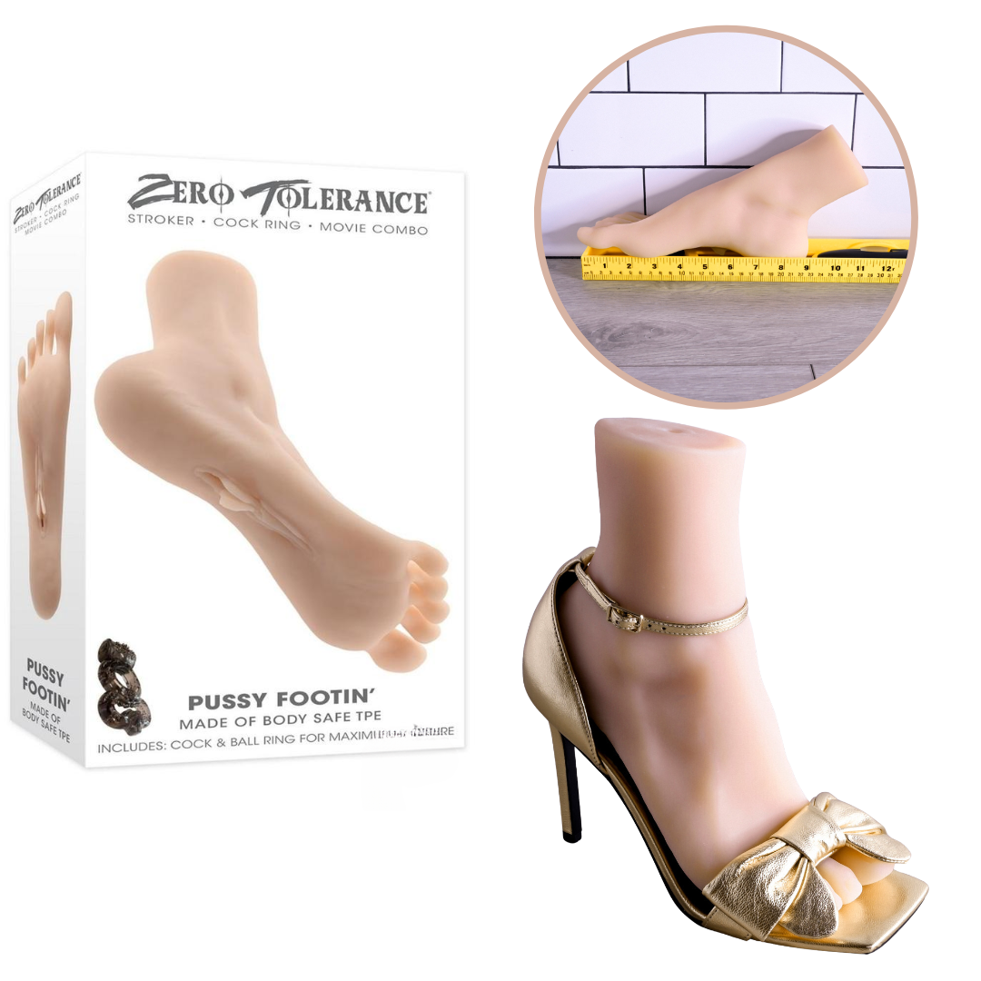 Zero Tolerance Waterproof Pussy Footin' Life-like Toes Foot Masturbator 