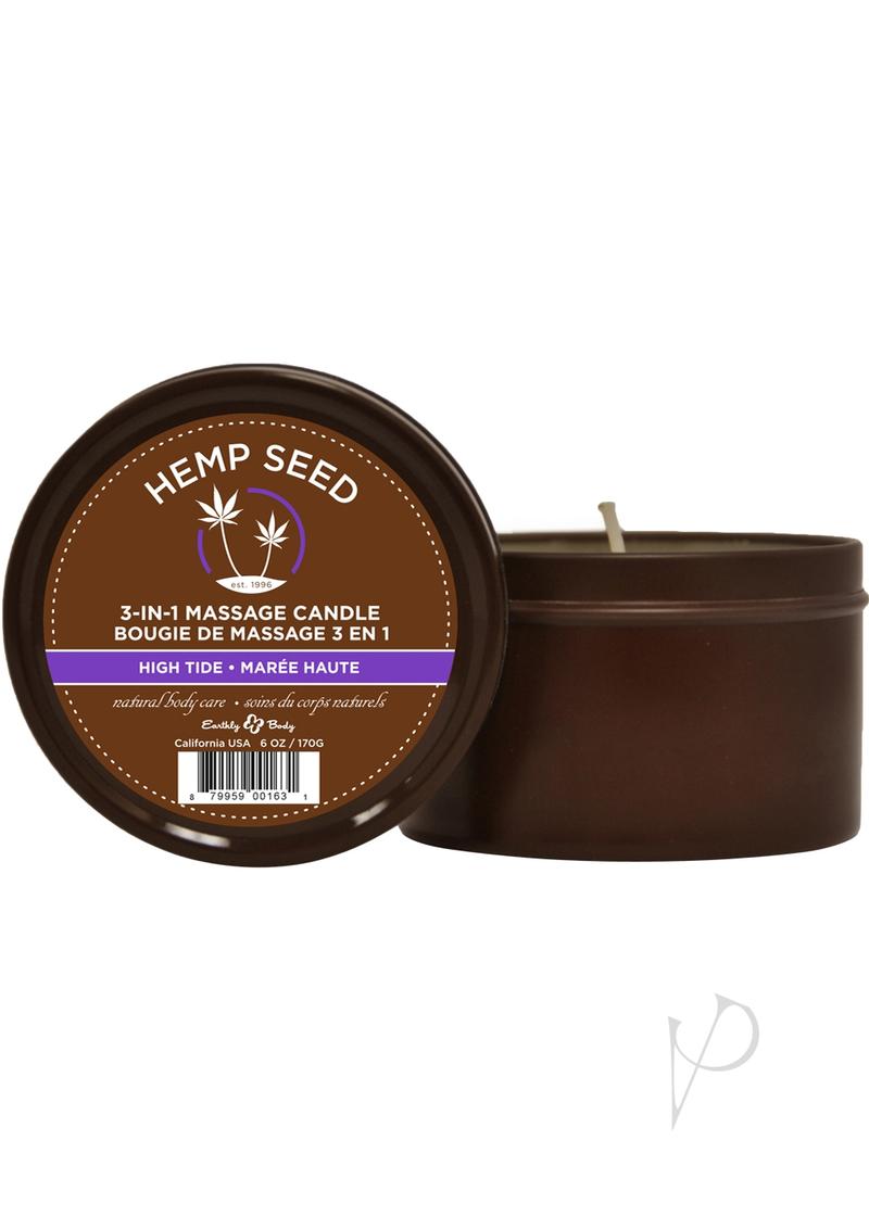 3 In 1 Suntouched Round Massage Oil Candle 6.8 Ounce Earthly Body