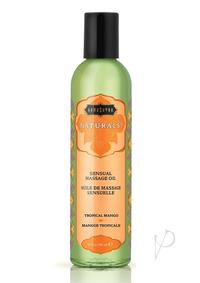Naturals Sensual Flavored Body Massage Oil 8 Ounce