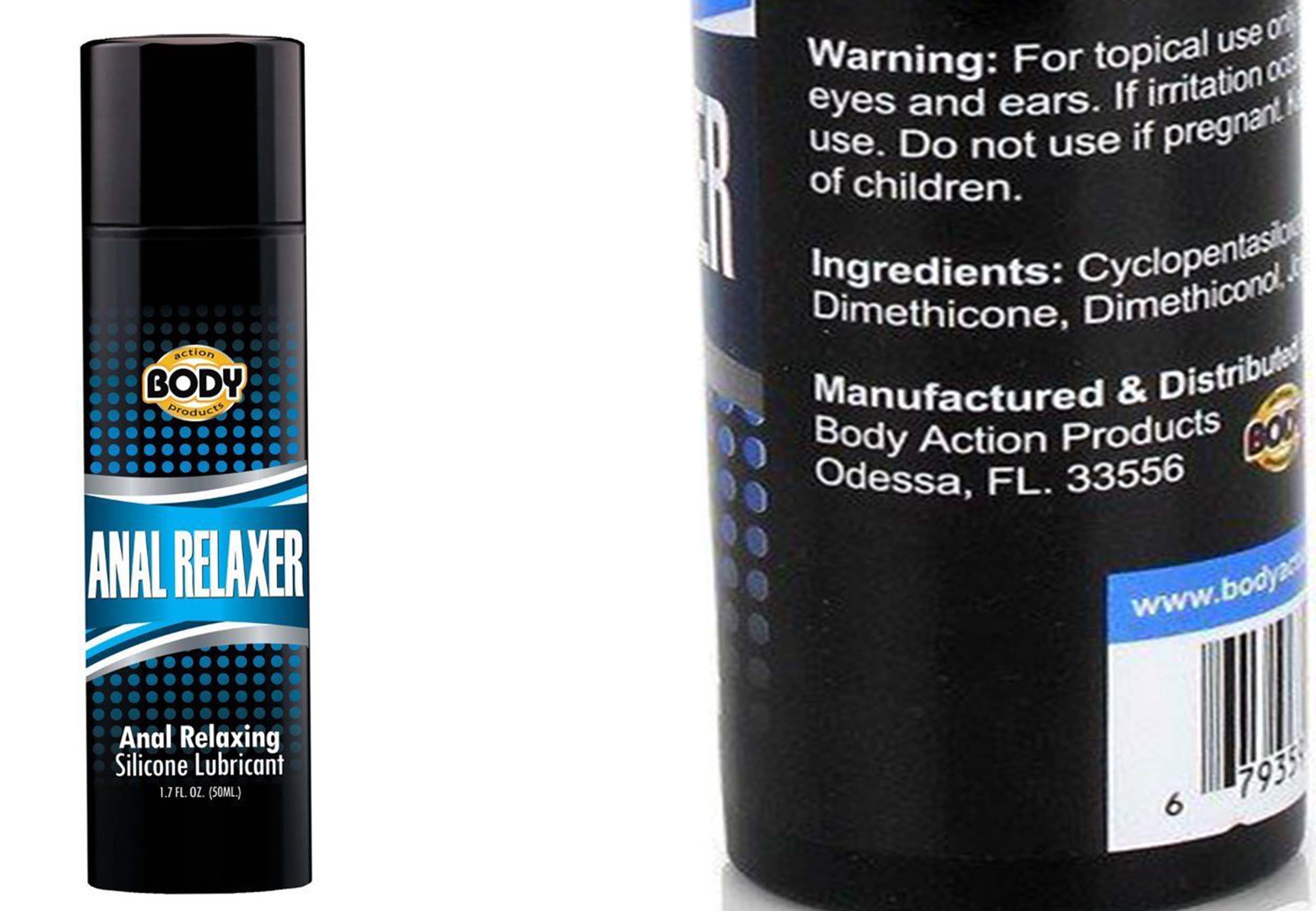 Body Action Anal Relaxer Silicone Lube 