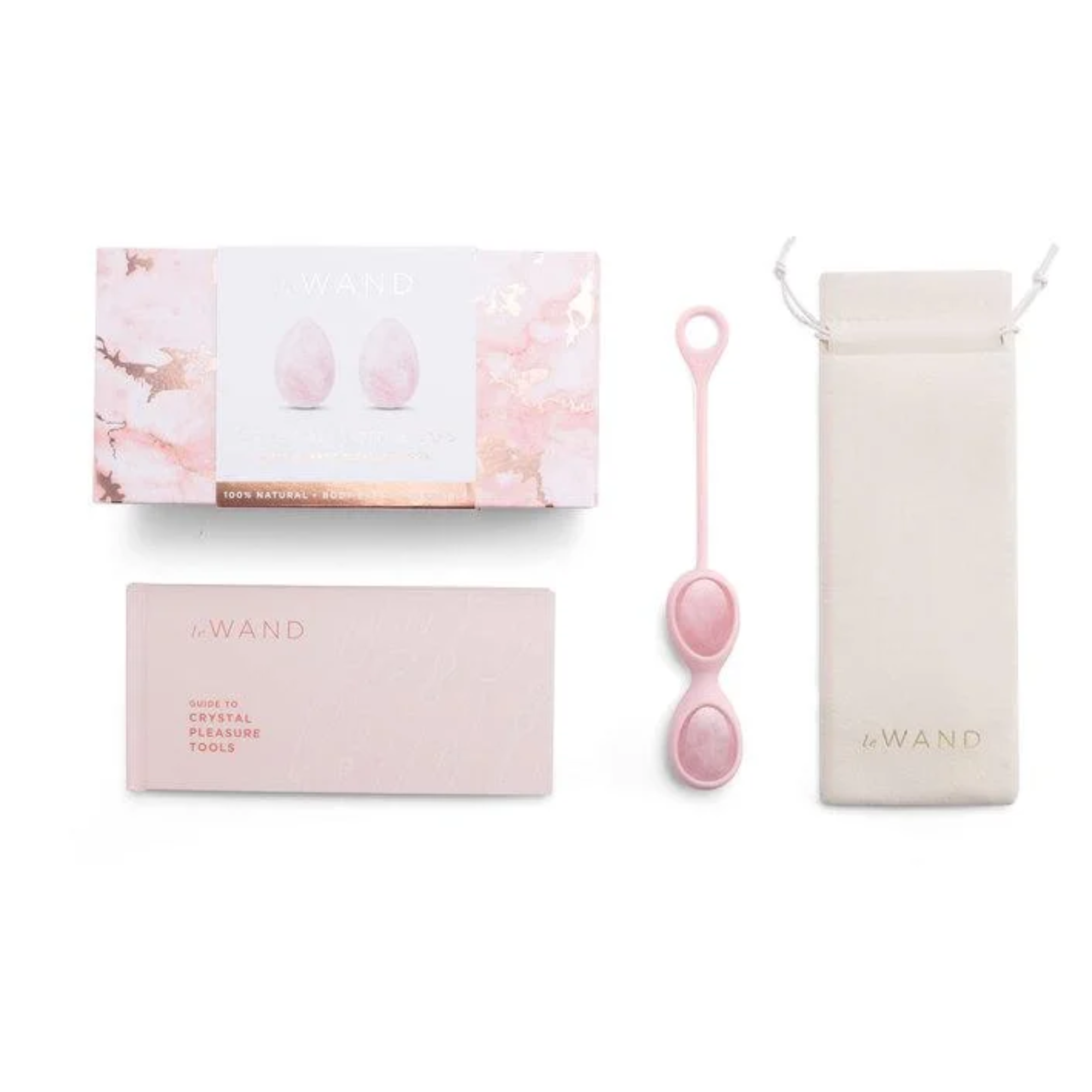Le Wand Natural Crystal Vaginal Exercising Tool Yoni Eggs Kegel Balls 