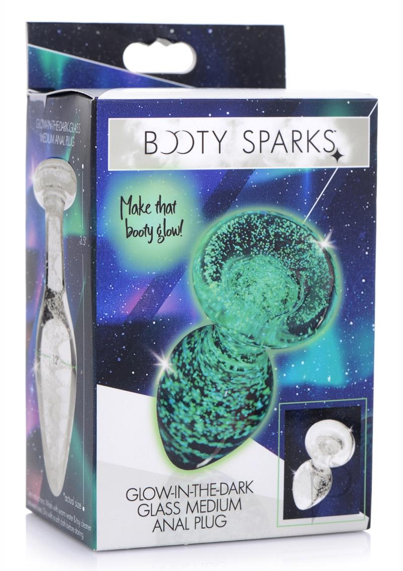 Glow-In-The-Dark Glass Butt Plug