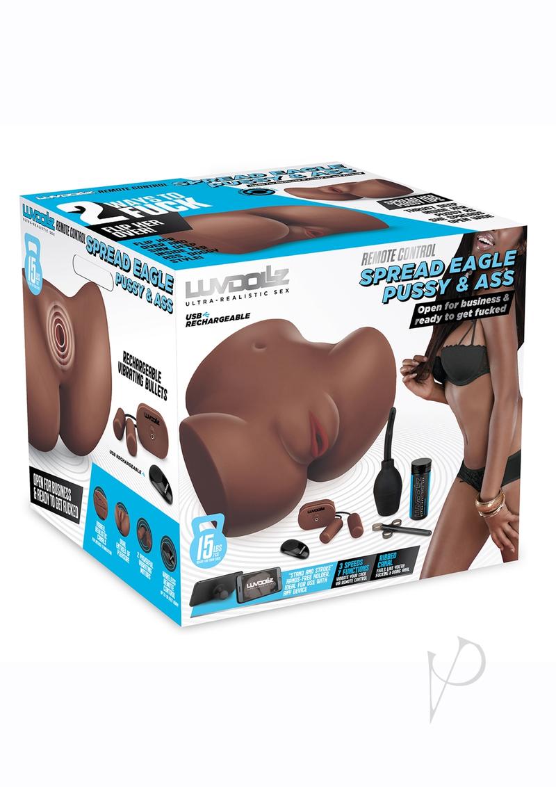 Remote Control Rechargeable Double Masturbator with Douche