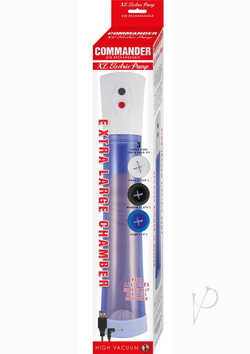 Commander Extra Large Electric Rechargeable Penis Pump