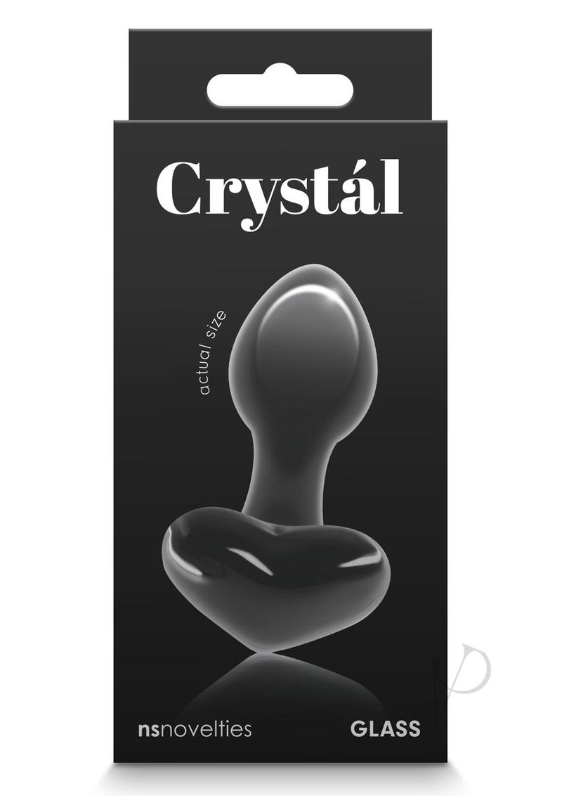 Crystal Heart Glass Butt Plug
