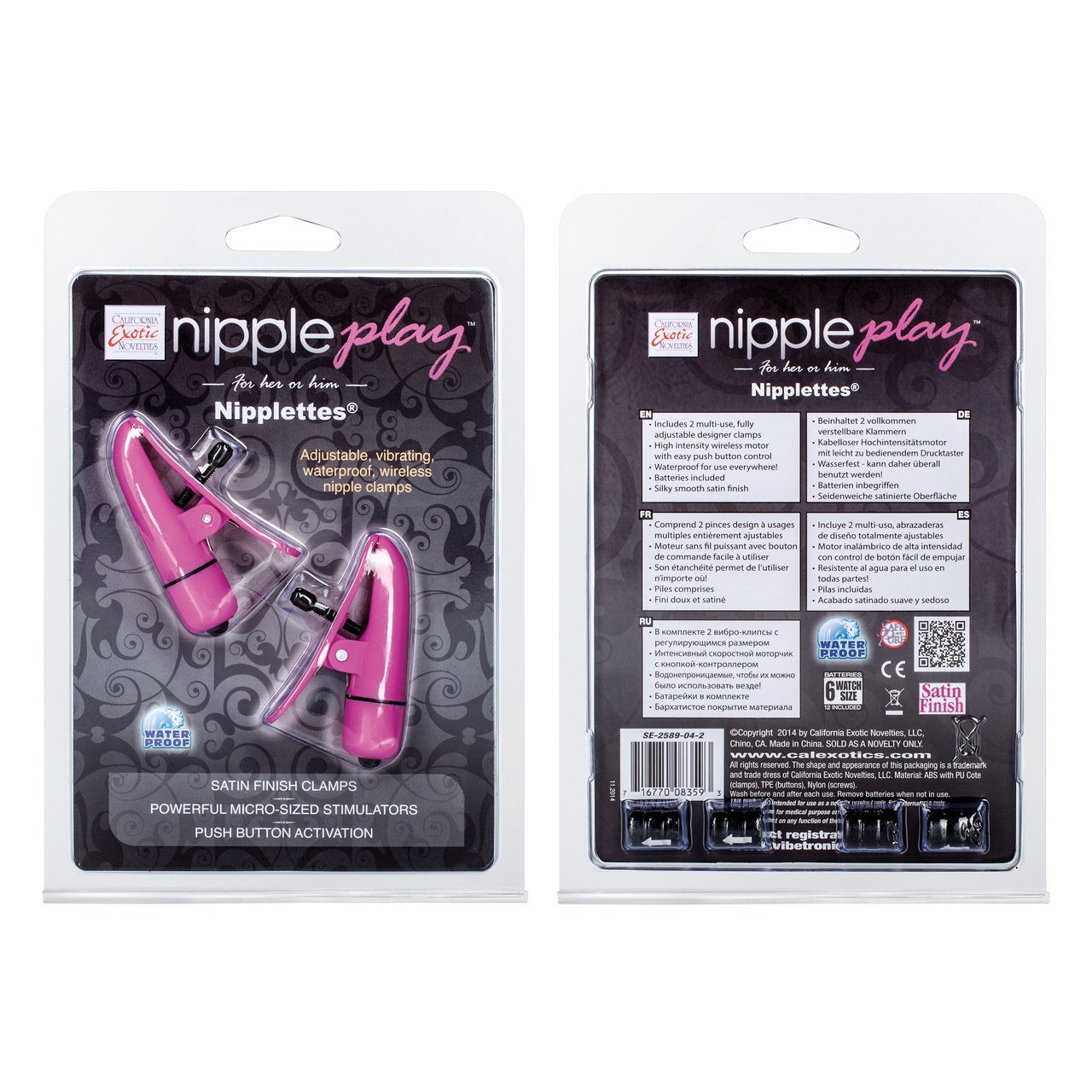 Nipplettes Vibrating Nipple Clamps Waterproof