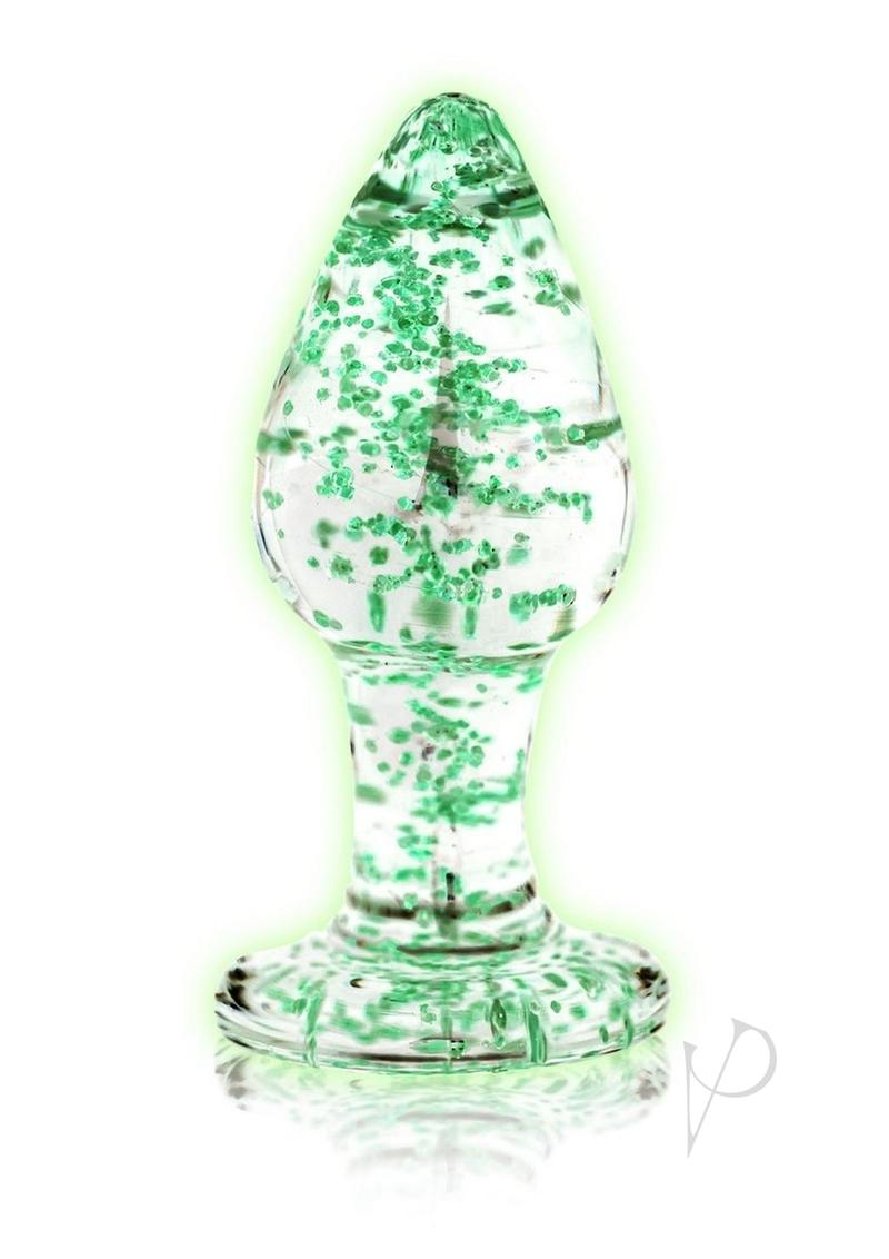 Ouch Glass Butt Plug Gitd Glow in the Dark Glass Butt Plug