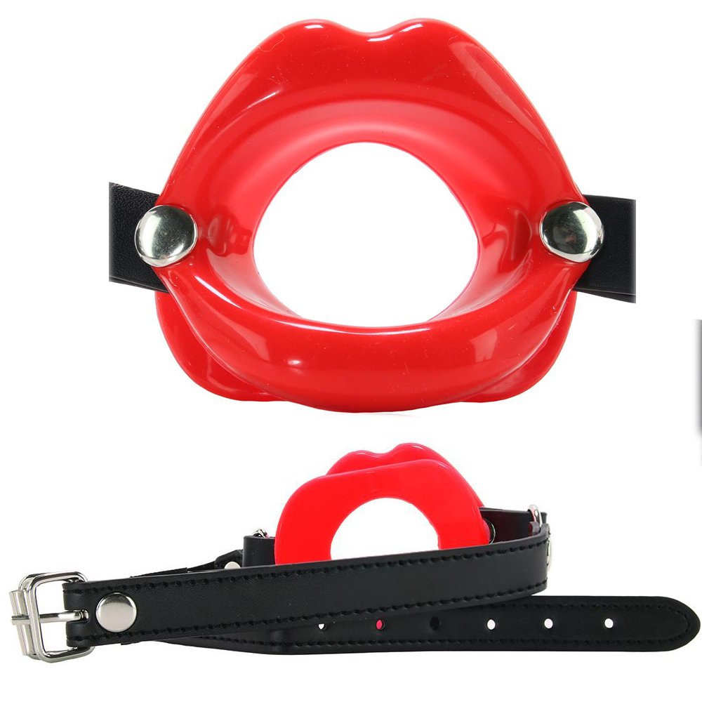 Sex And Mischief Silicone Lips Open Mouth Gag Sportsheets