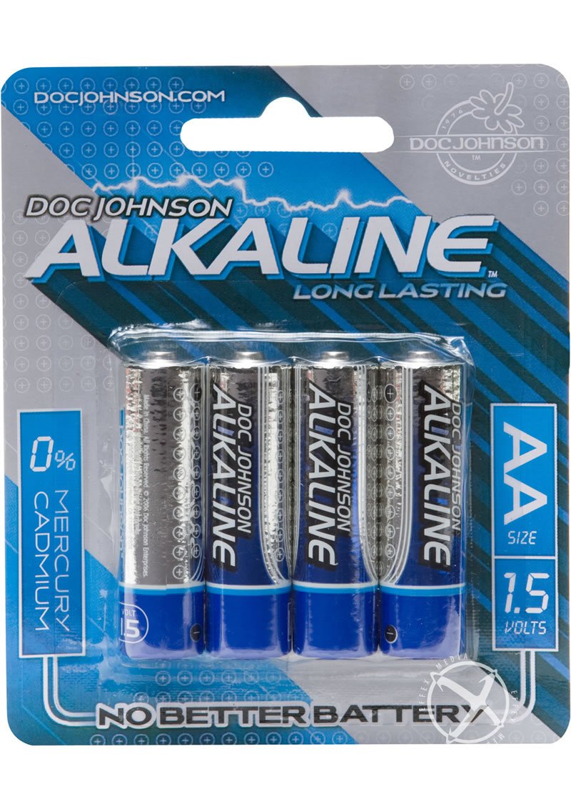 Doc Johnson Alkaline Batteries AA 4 Pack