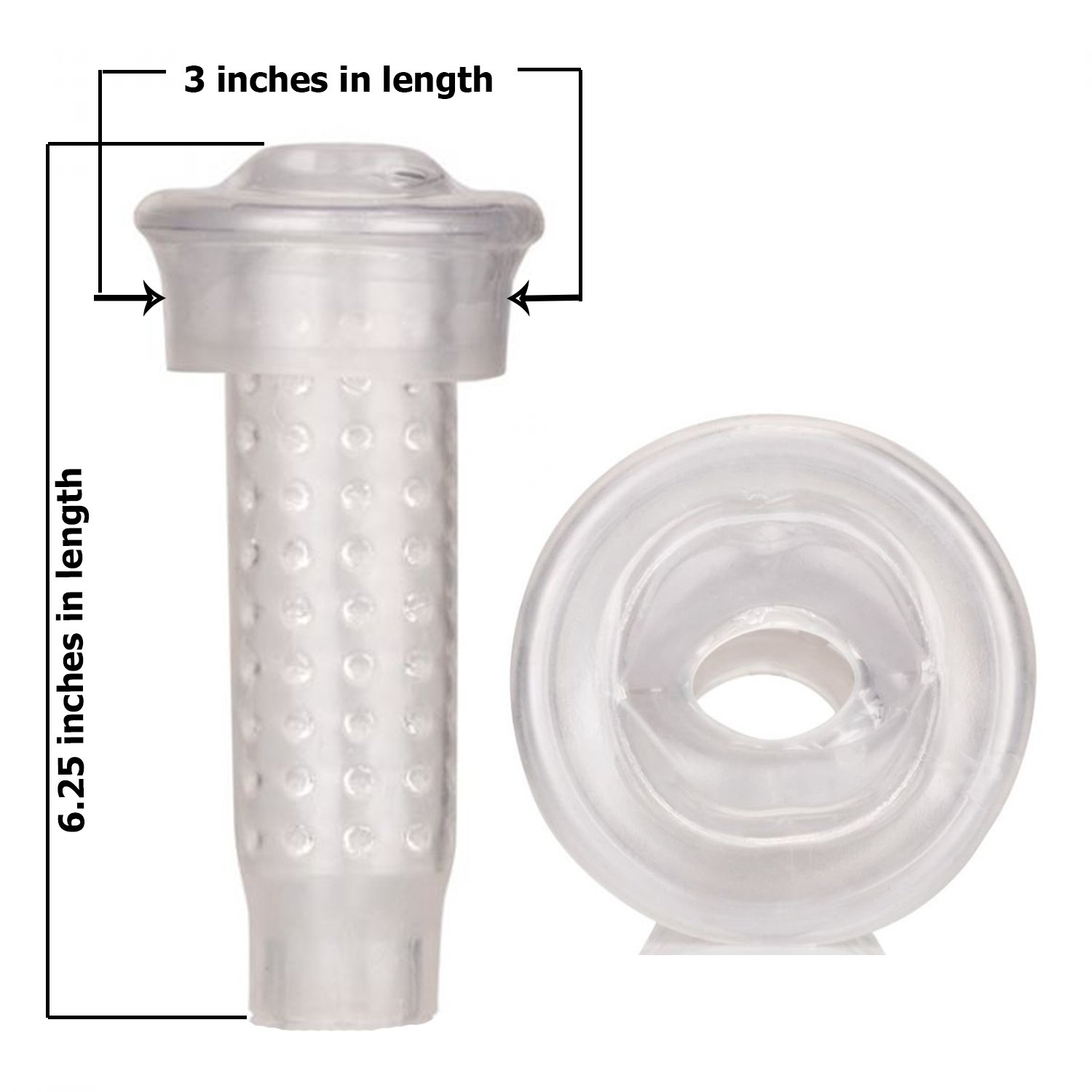 Optimum Series Stroker Pump Sleeve Textured Clear 6.25 Inch