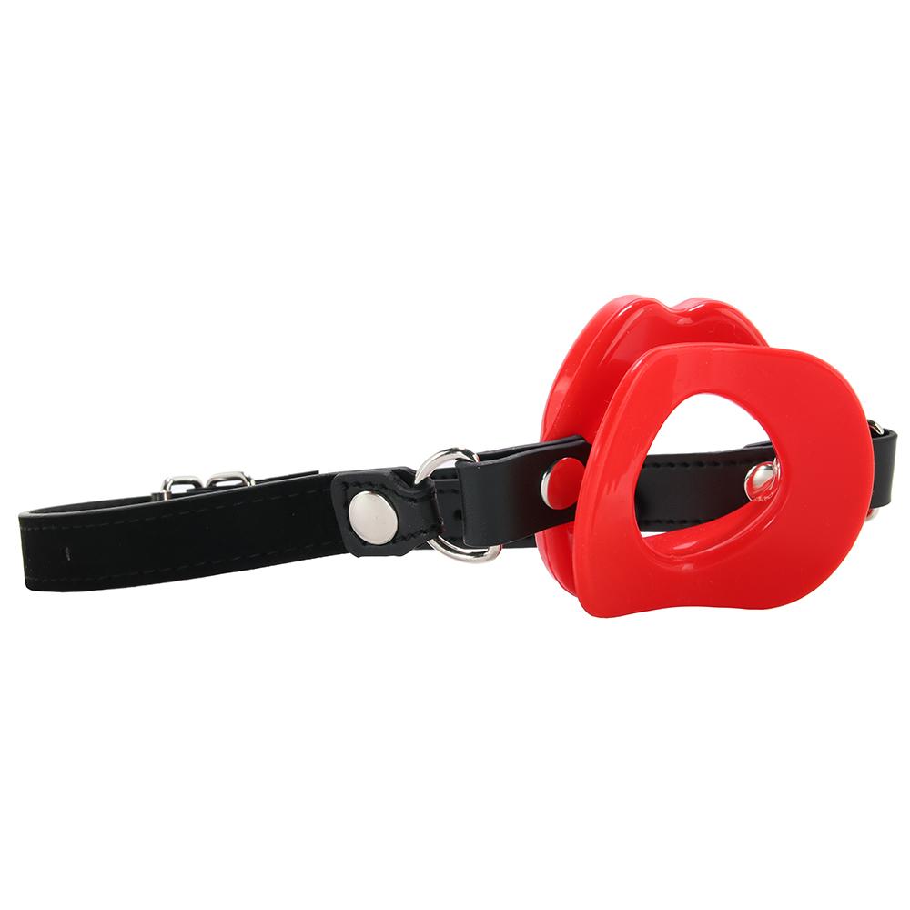Sex And Mischief Silicone Lips Open Mouth Gag Sportsheets