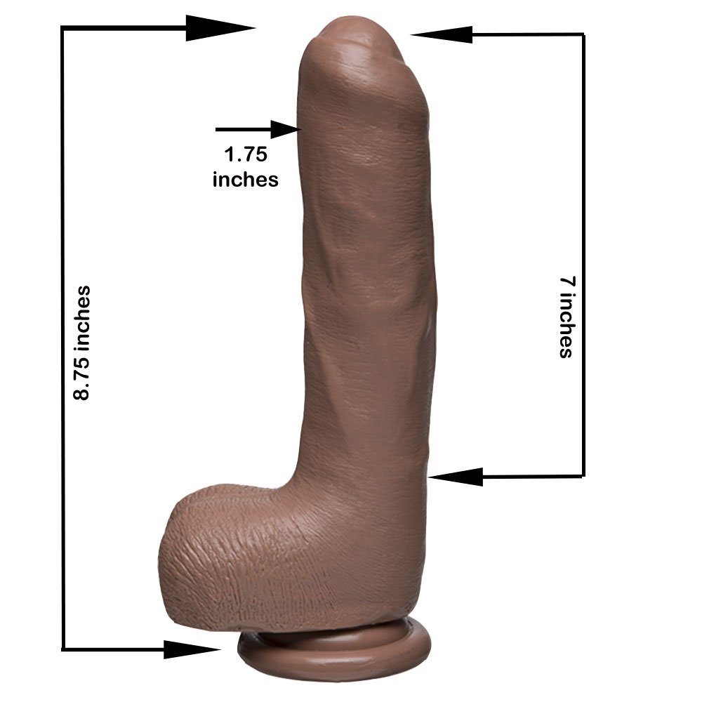 The D Realistic Uncut Big Suction Cup Dildo With Bals Firmskyn 