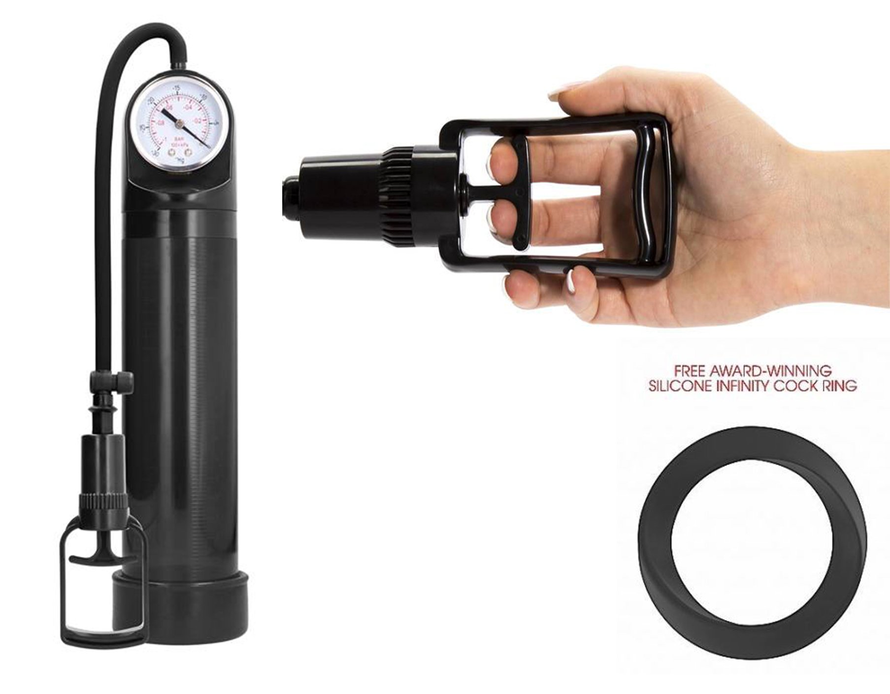 Pumped By Shots Comfort Penis Pump With Advanced PSI Gauge