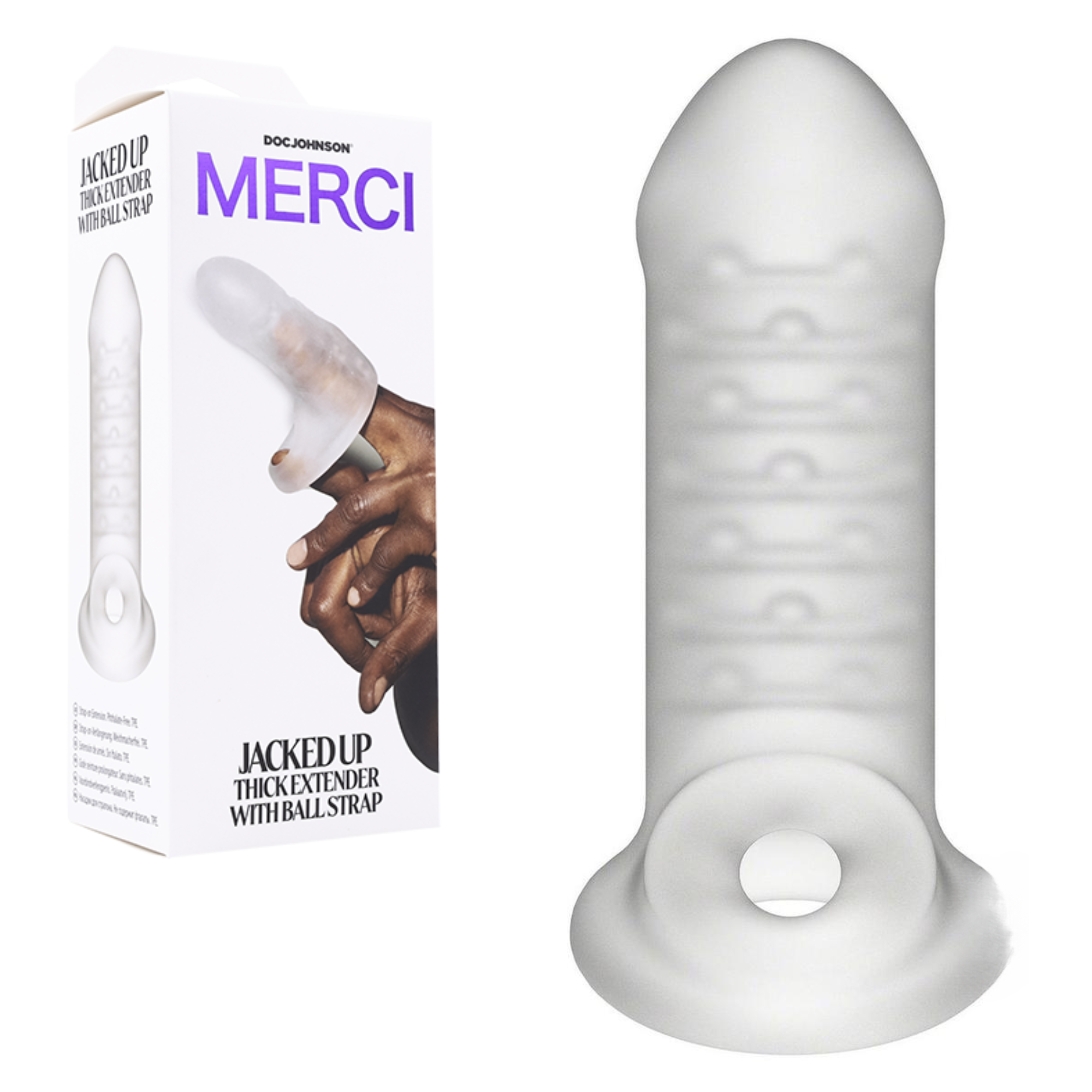 Merci Jacked Up Non-Vibrating Penis Sleeve ULTRASKYN Penis Extender