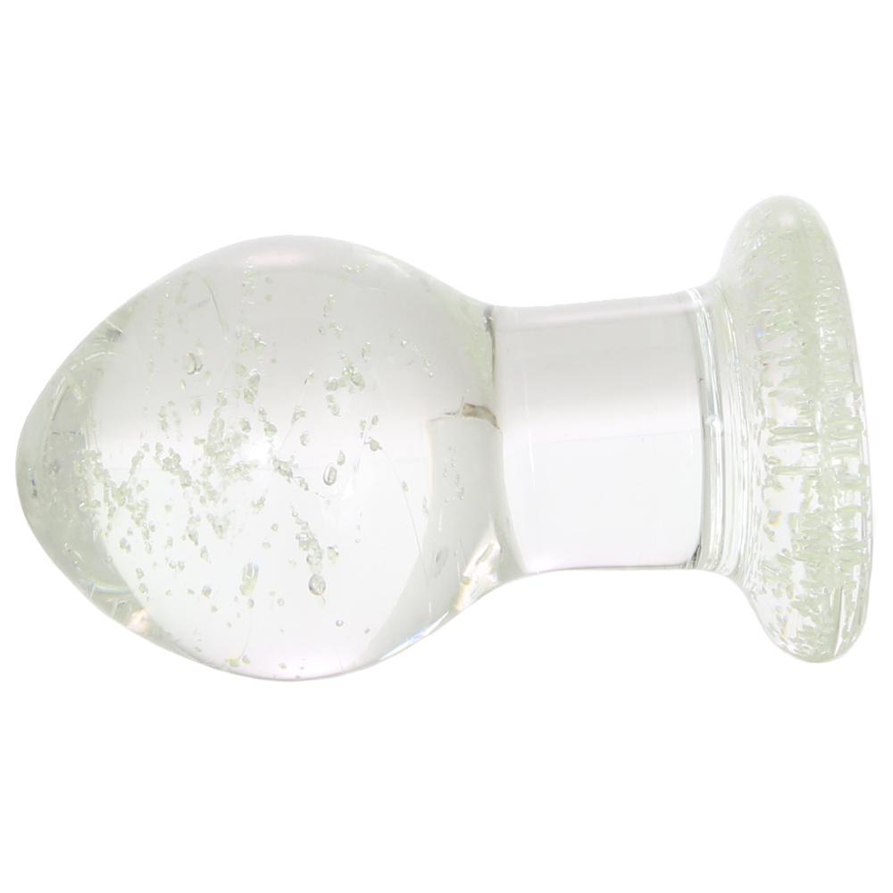Firefly Glow In The Dark Glass Butt Plug Clear