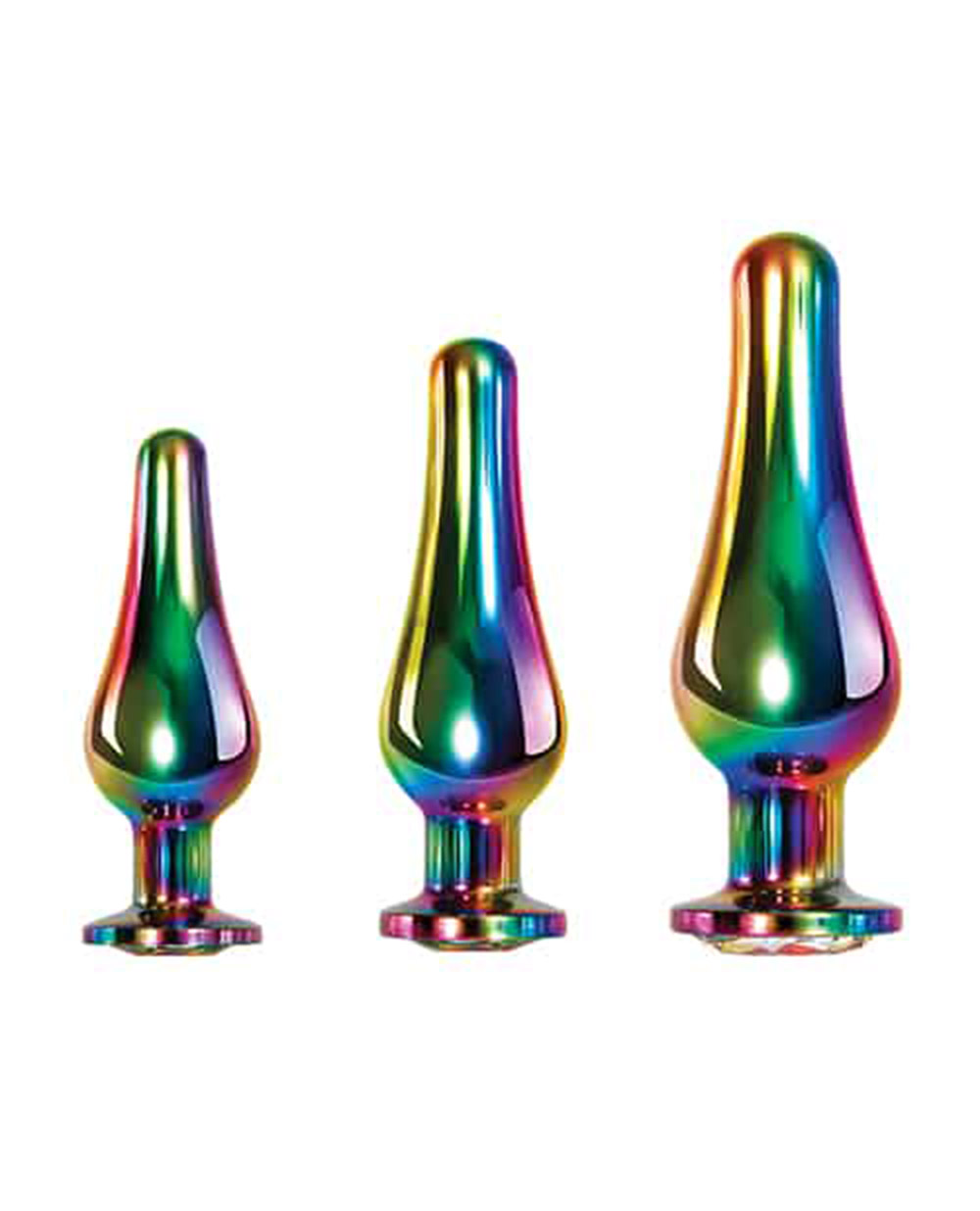 Back Door Play Rainbow Anal Metal Butt Plugs