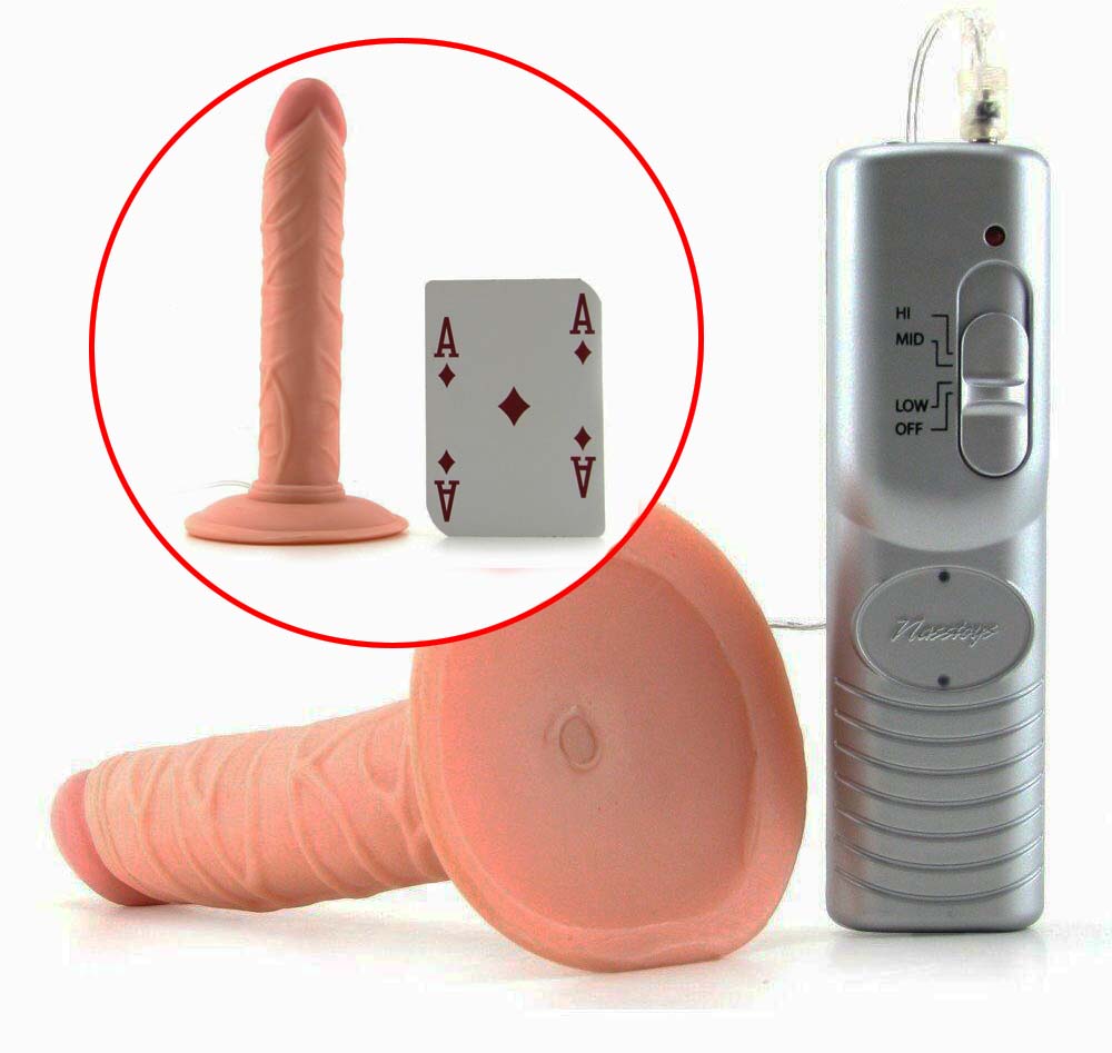 Real Skin All American Mini Whoppers Vibrating Dildo For Beginners 5 Inch