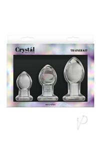 Crystal Anal Glass Butt Plugs Kit Clear