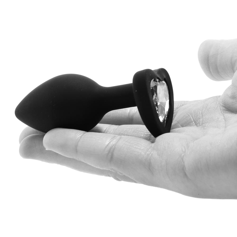 Shots Ouch Diamond Heart Silicone Butt Plug