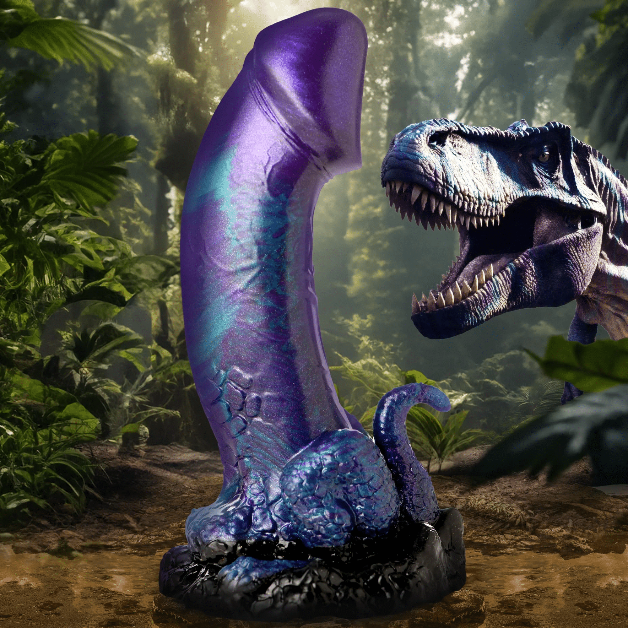 Creature Cocks Dino Dick Dinosaur Harness Compatible Silicone Fantasy Dildo