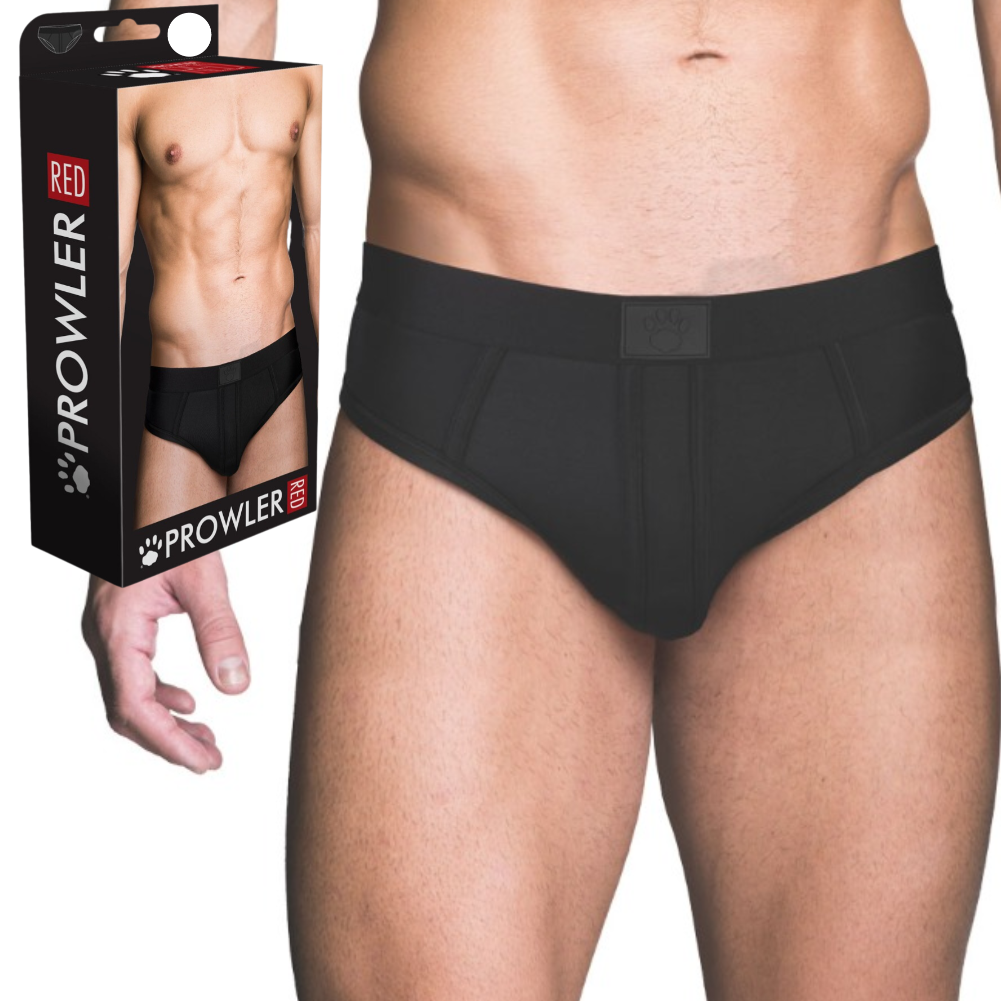 Prowler RED Ass-less Fetish Brief Open Back Male Sexy Clothing Underwear 