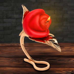Rose Candle w/ Holder