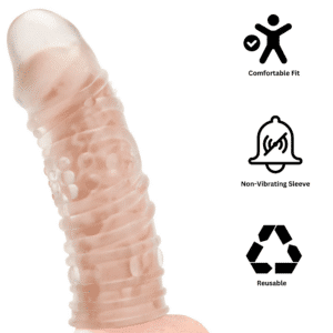 Non-Vibrating Penis Sleeve Clear