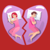 Couples Struggling in Bed