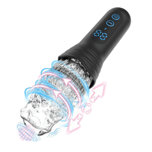 Vibrating and Rotating Masturbator