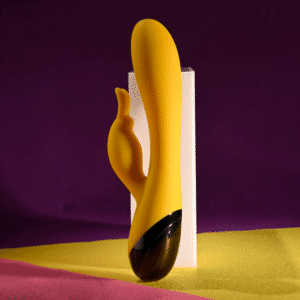 Silicone Rabbit Vibrator Yellow