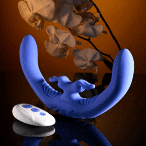 Waterproof Dual-Ended Vibrator Blue