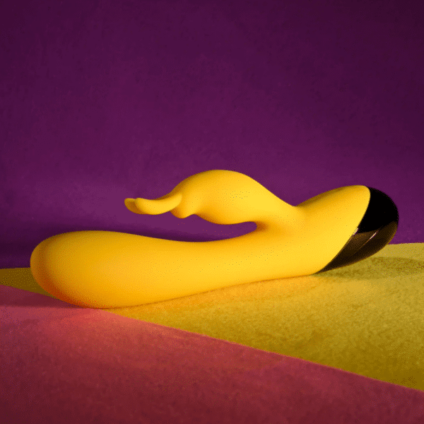 Silicone Rabbit Vibrator Yellow