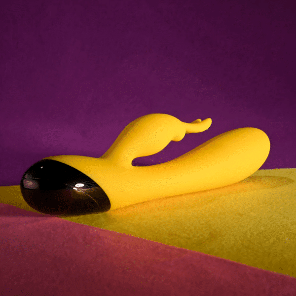 Silicone Rabbit Vibrator Yellow